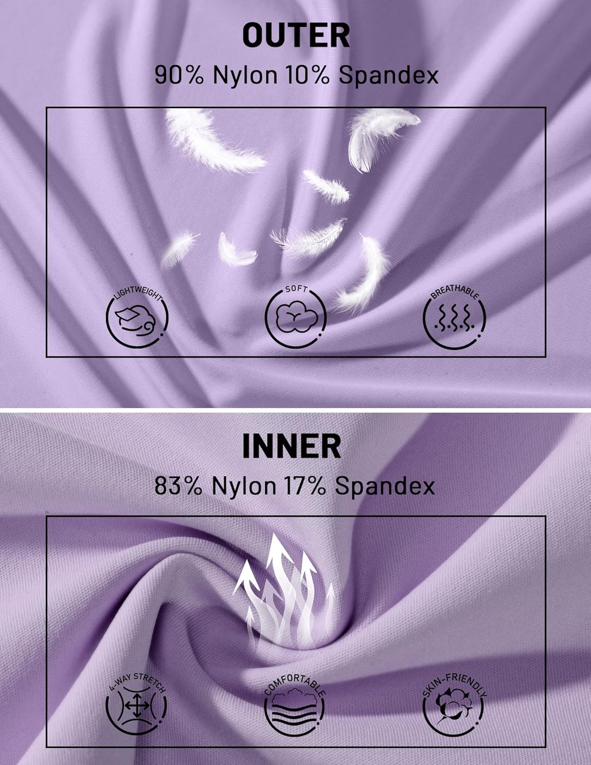 image:imageMIER Tennis Skirt for Women Pleated Golf Skirts with Shorts Pocket High Waisted Flowy Athletic Skort for Workout PickleballLavender