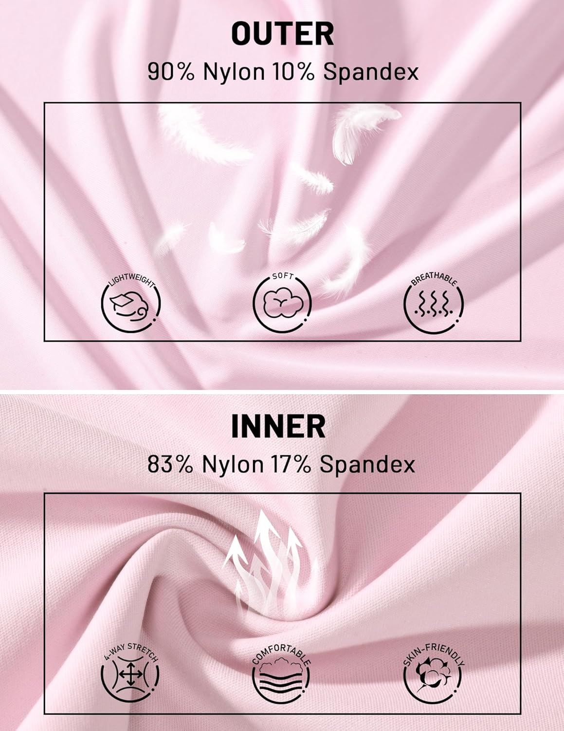 image:imageMIER Tennis Skirt for Women Pleated Golf Skirts with Shorts Pocket High Waisted Flowy Athletic Skort for Workout PickleballLight Pink