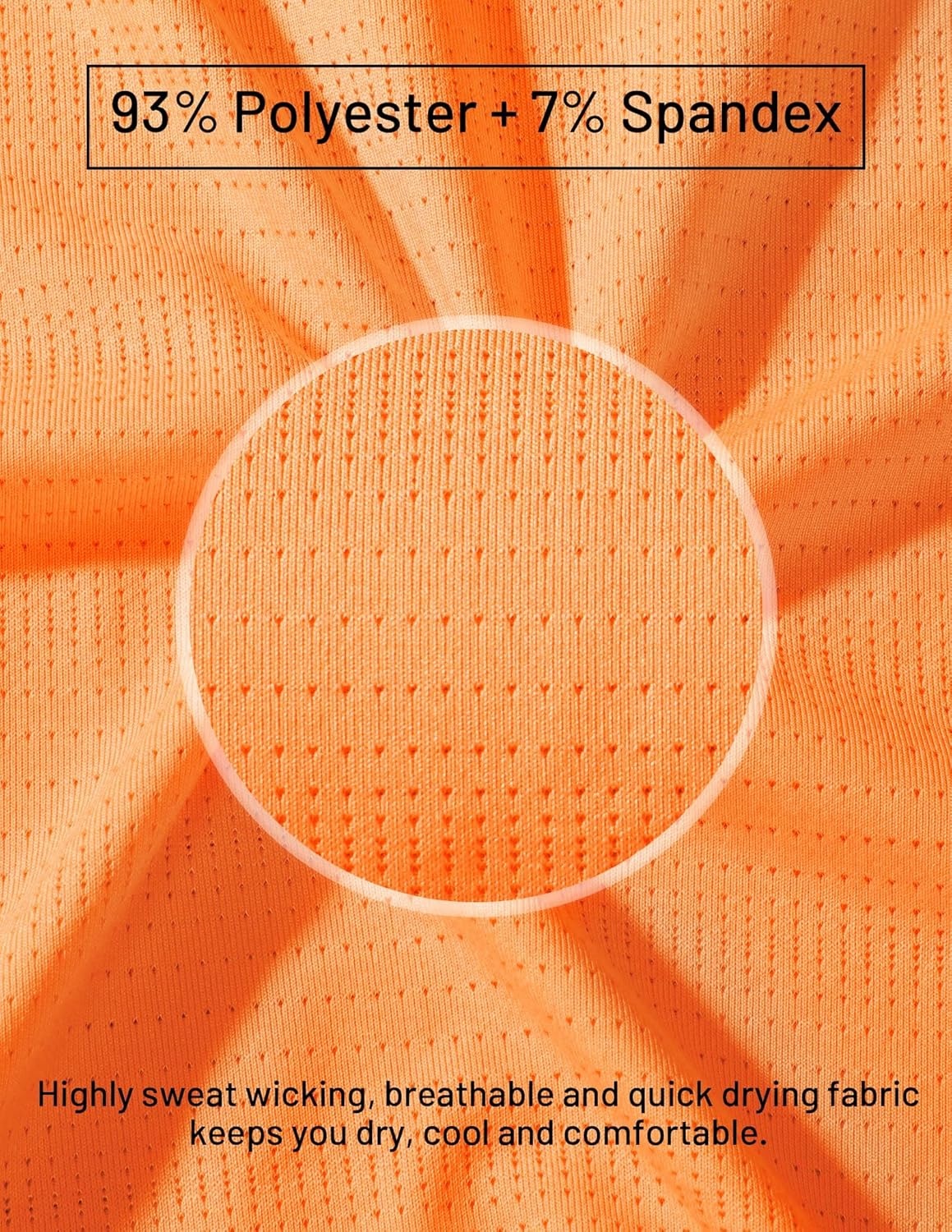 image:imageMIER Womens Golf Polo Shirts Collarless Short Sleeve Tennis Running TShirts VNeck Cooling Summer TeeBright Orange