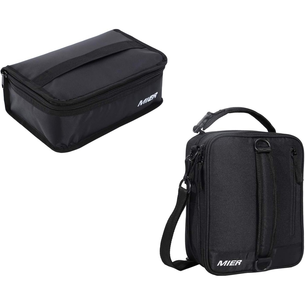 image:imageMIER Insulated Lunch Box Bag Expandable Lunch Pack for Men Women Black