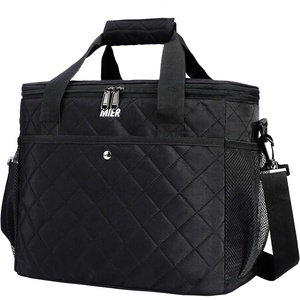 image:imageMIER 18L Large Soft Cooler Insulated Picnic Bag for Grocery Camping Car Bright Orange ColorBlack