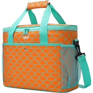 image:imageMIER 18L Large Soft Cooler Insulated Picnic Bag for Grocery Camping Car Bright Orange ColorOrange