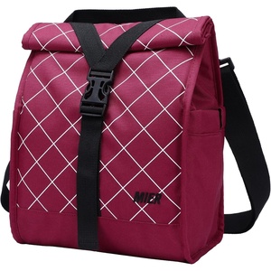 image:imageMIER Insulated Lunch Bag Roll Top Lunchbox for Women Men Adults Foldable Rolltop Lunch Tote with Shoulder Strap for Work Office Picnic Water Bottle Holder RedRed