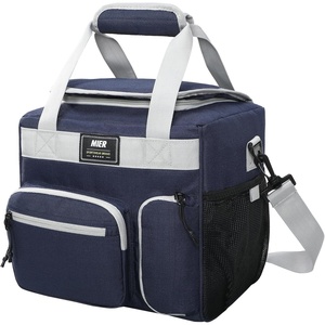 image:imageMIER Large Lunch Box for Men Women Adult Insulated Soft Sided Cooler 30 Can Leakproof Lunch Bag Collapsible for Work Travel Camping Beach 18L BlackNo Luggage StrapPure Blue