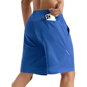image:imageMIER Mens Athletic Shorts 9 Mesh Basketball Gym Quick Dry Shorts with Pockets for Active Running Workout LightweightBlue