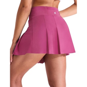 image:imageMIER Tennis Skirts for Women Pleated Golf Skirt with Liner Pocket High Waisted Athletic Skort for Running Workout SportsRose Pink