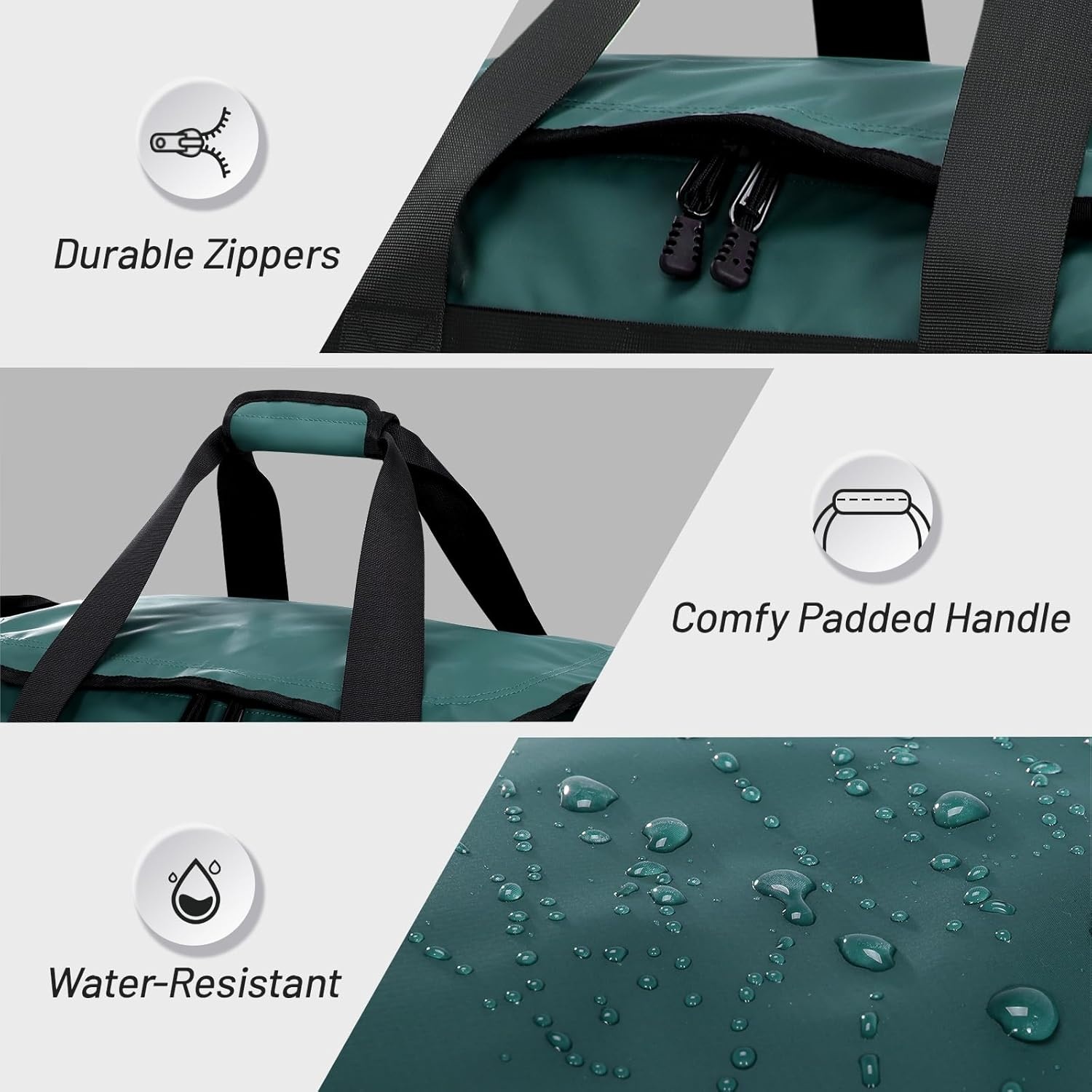 image:imageMIER Gym Bag for Men Large Duffel Backpack with Shoe Compartment 60L Convertible Duffle Bags Weekender Overnight Bag for Gym Sports Travel Dark TealDark Teal