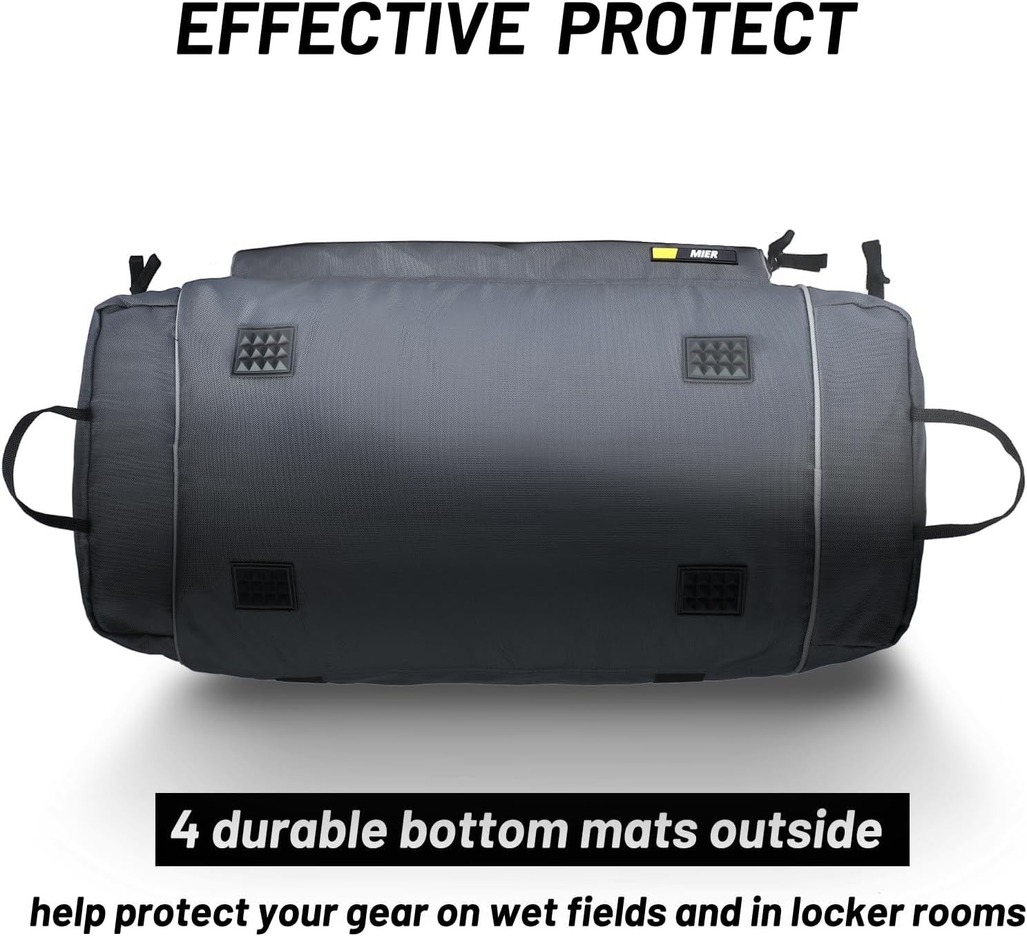 image:imageMIER Large Gym Bag for Men Sports Duffle Bag with Shoe Compartment 60L Lightweight Duffel Bags for Workout Fitness TravelGrey