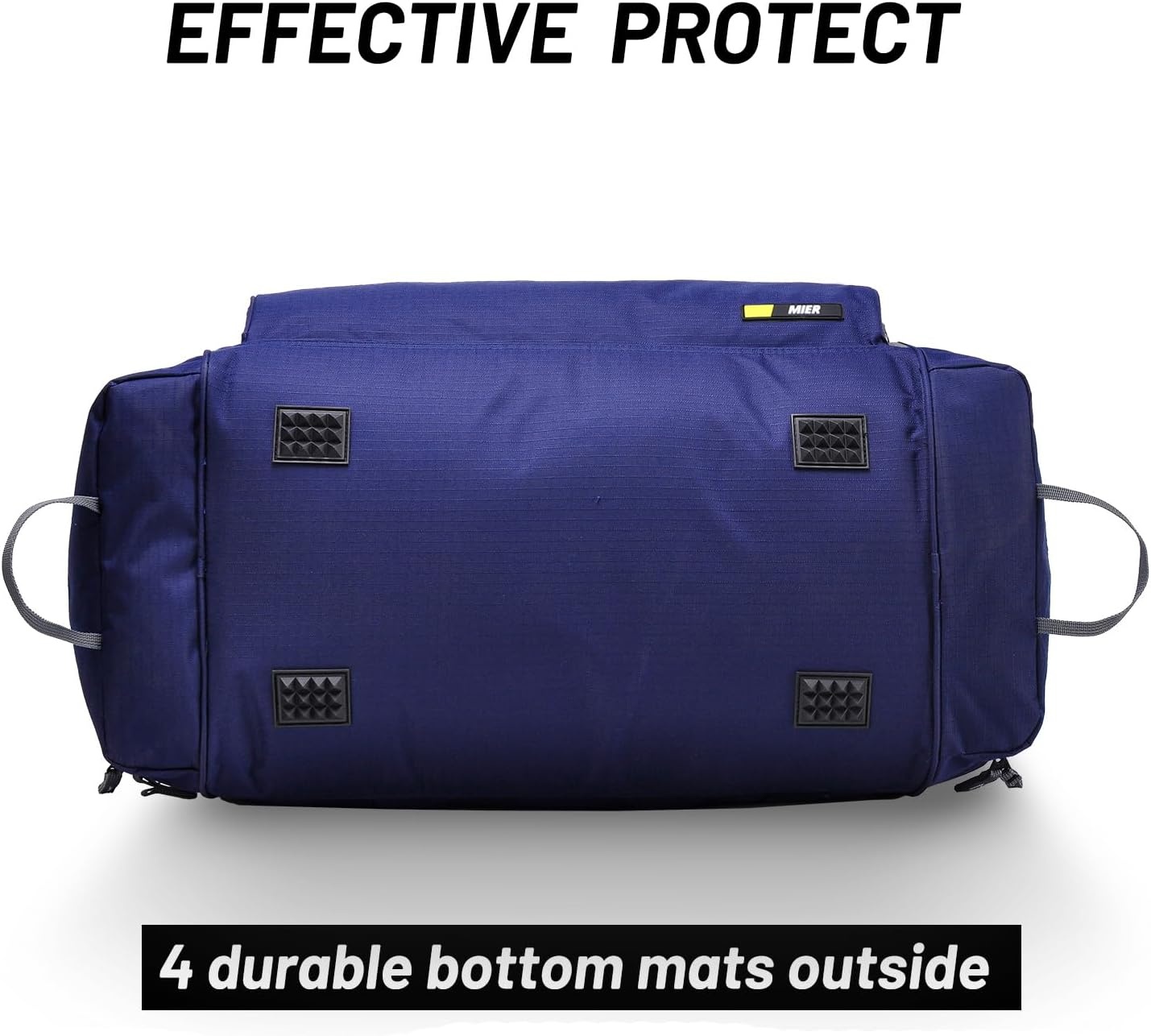 image:imageMIER Large Gym Bag for Men Sports Duffle Bag with Shoe Compartment 60L Lightweight Duffel Bags for Workout Fitness TravelNavyGrey