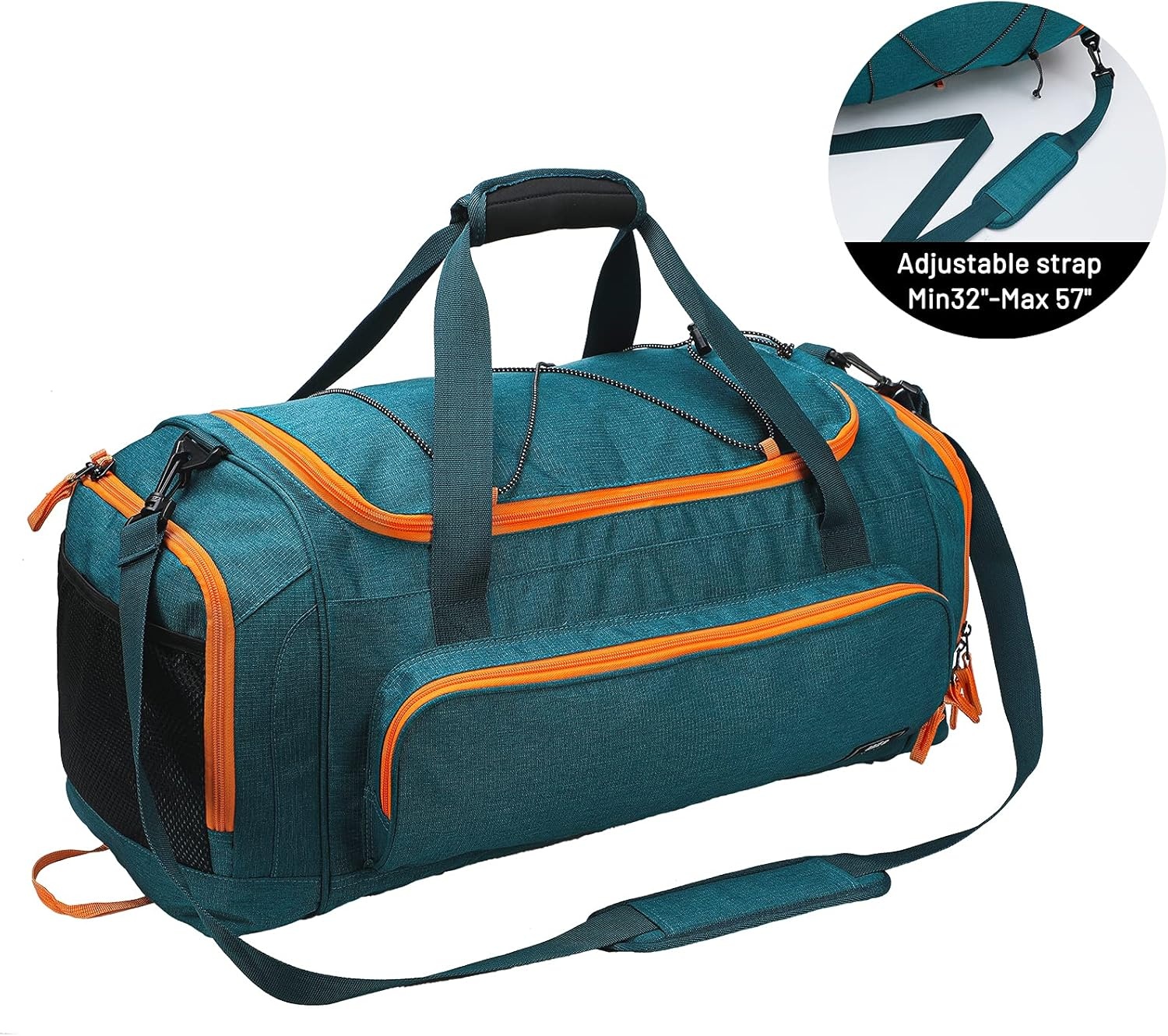 image:imageMIER Large Gym Bag for Men Sports Duffle Bag with Shoe Compartment 60L Lightweight Duffel Bags for Workout Fitness TravelOlive Green