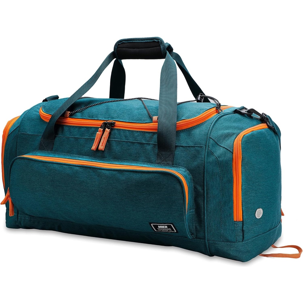 image:imageMIER Large Gym Bag for Men Sports Duffle Bag with Shoe Compartment 60L Lightweight Duffel Bags for Workout Fitness TravelOlive Green