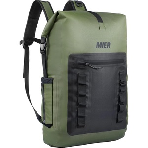 image:imageMIER Dry Bag Waterproof Backpack 30L Dry Sack Heavy Duty RollTop Closure for Kayaking Beach Boating Swimming SurfingArmy GreenBlack