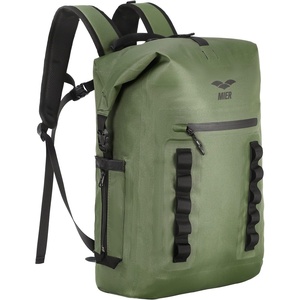 image:imageMIER Dry Bag Waterproof Backpack 30L Dry Sack Heavy Duty RollTop Closure for Kayaking Beach Boating Swimming SurfingDark Green