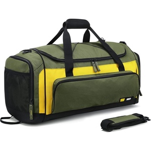 image:imageMIER Large Gym Bag for Men Sports Duffle Bag with Shoe Compartment 60L Lightweight Duffel Bags for Workout Fitness TravelGreen