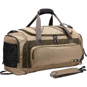 image:imageMIER Large Gym Bag for Men Sports Duffle Bag with Shoe Compartment 60L Lightweight Duffel Bags for Workout Fitness TravelKhaki