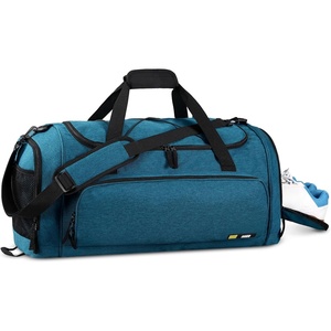 image:imageMIER Large Gym Bag for Men Sports Duffle Bag with Shoe Compartment 60L Lightweight Duffel Bags for Workout Fitness TravelTeal