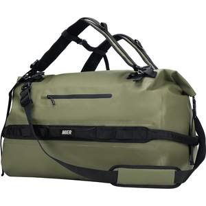 image:imageMIER Waterproof Duffel Bag Motorcycle Dry Bag Backpack Large RollTop Heavy Duty Dry Duffle Bags for Kayaking Camping Boating Gym Beach Cruise Ship 60L80LArmy Green