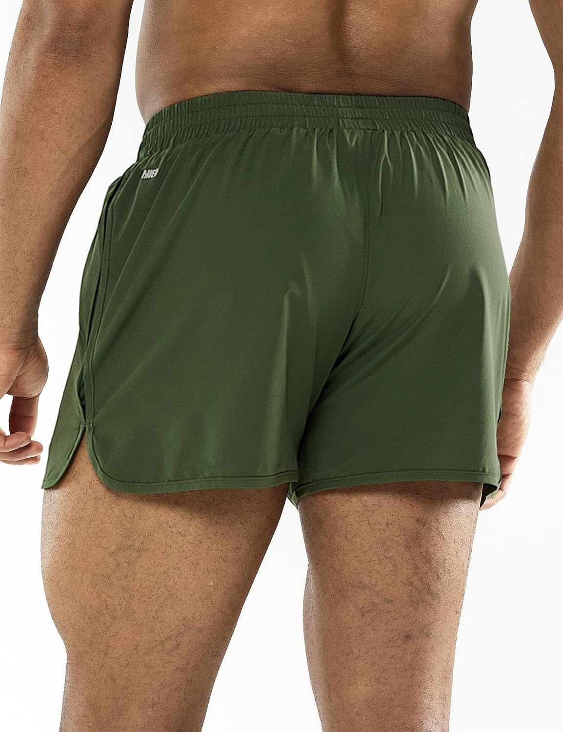 image:imageMIER Mens 3 Inches Quick Dry Running Shorts Liner Lightweight Water Resistant Athletic Workout Lined ShortsArmy Green 3 Inch