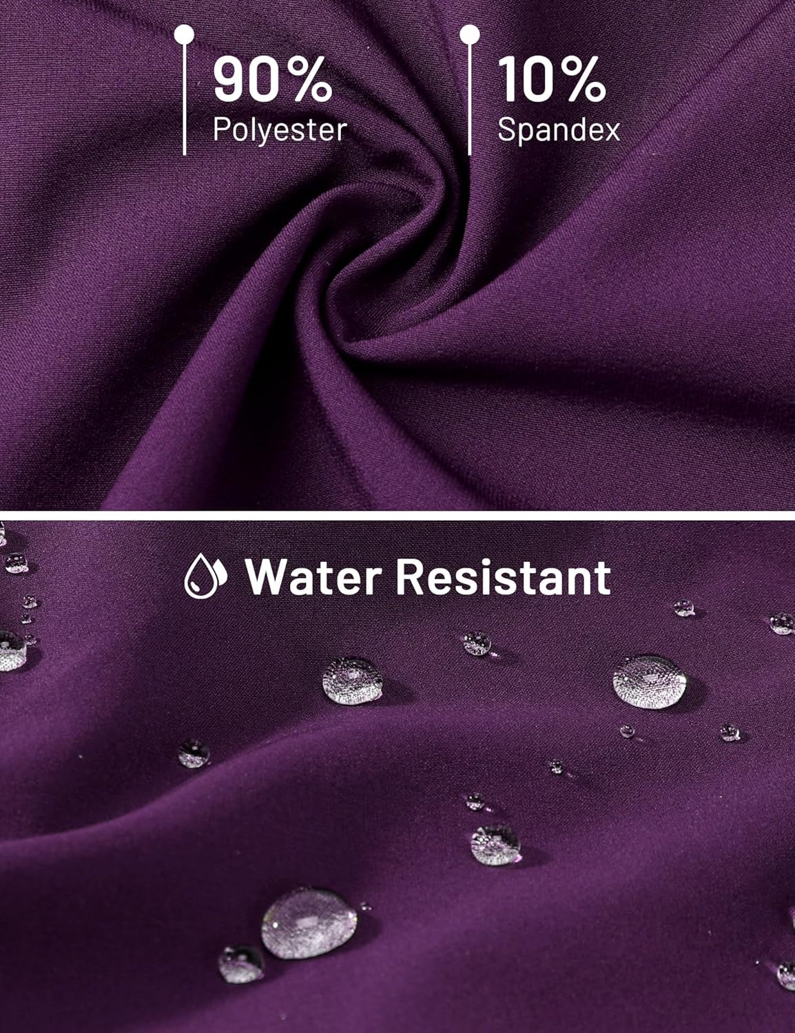 image:imageMIER Mens 3 Inches Quick Dry Running Shorts Liner Lightweight Water Resistant Athletic Workout Lined ShortsDark Purple