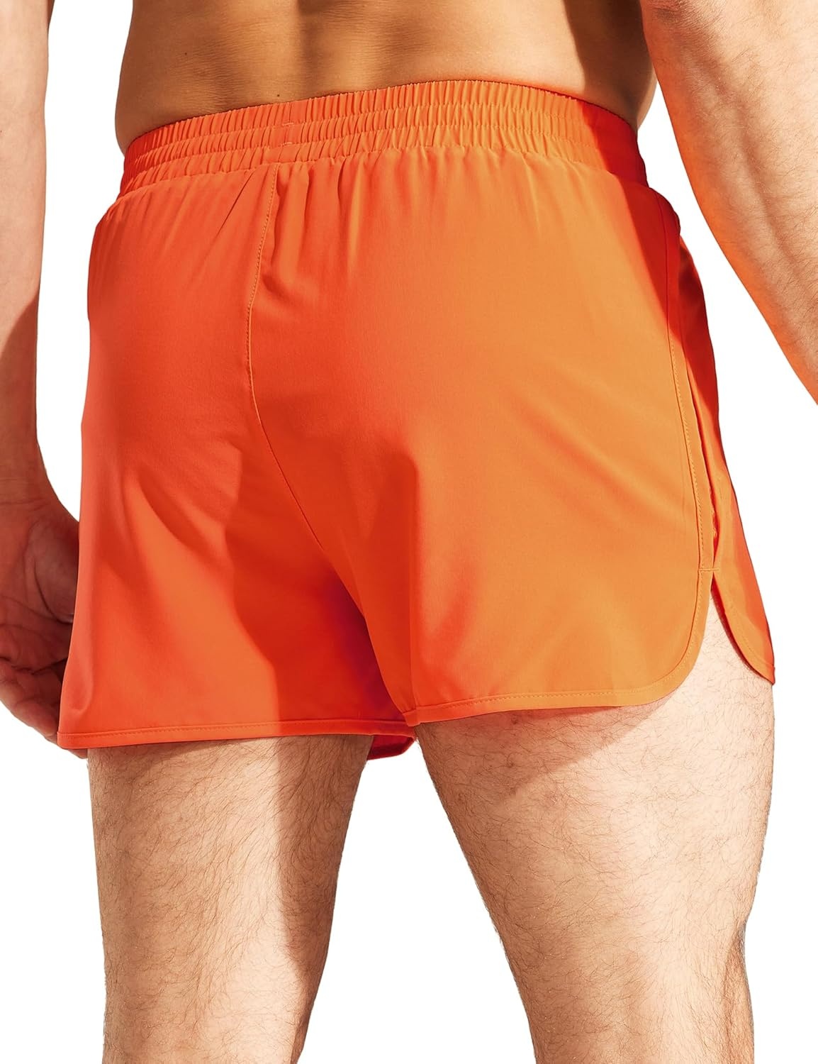image:imageMIER Mens 3 Inches Quick Dry Running Shorts Liner Lightweight Water Resistant Athletic Workout Lined ShortsOrange 3 Inch