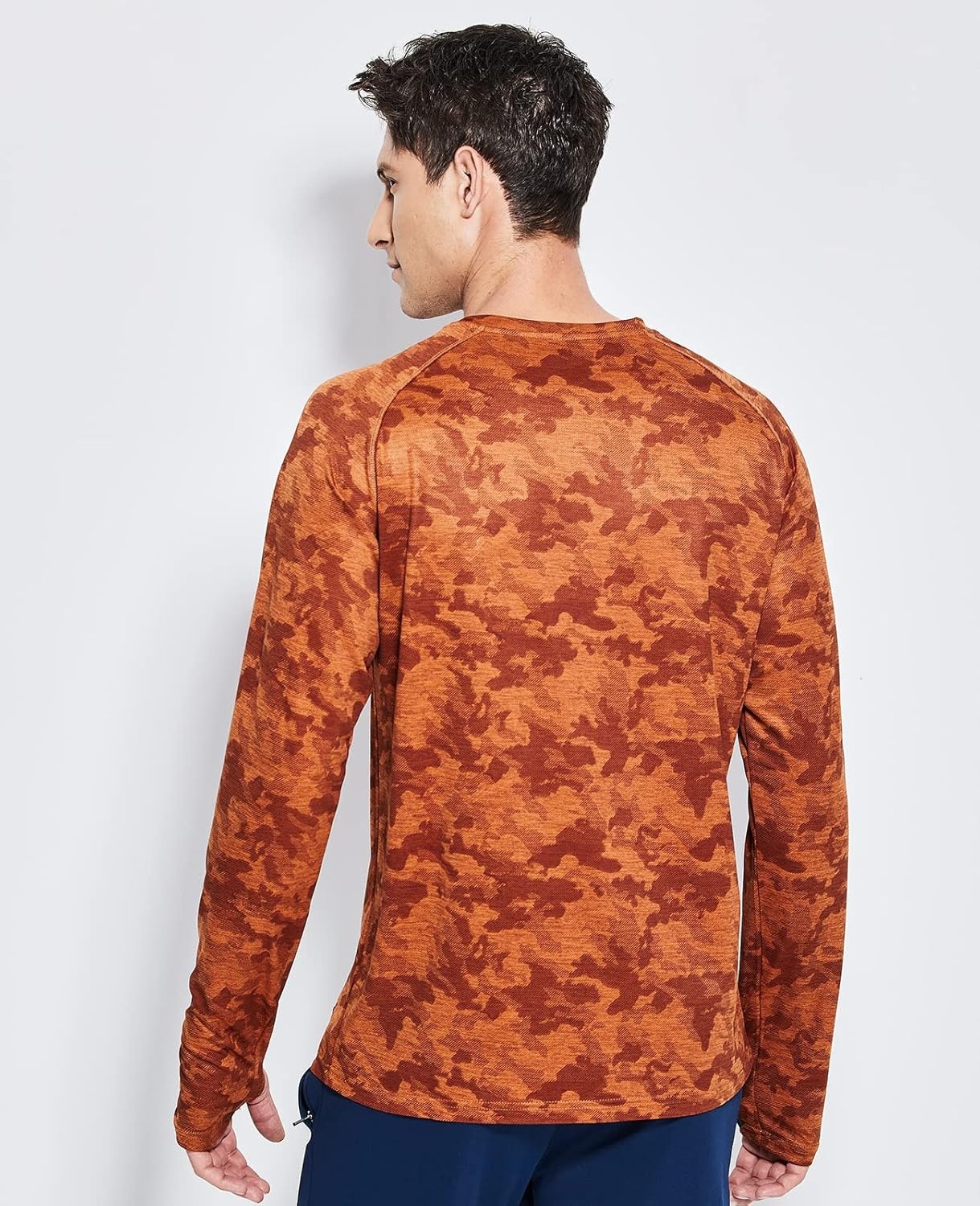 image:imageMIER Mens UPF 50 Sun Shirts Quick Dry Long Sleeve UV Shirts Lightweight Rash Guard Swim TShirts Hiking RunningBrown Camo