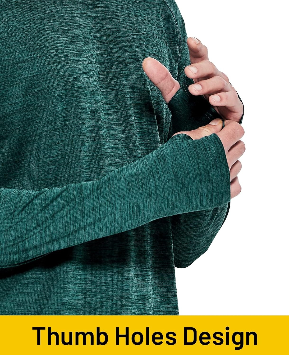 image:imageMIER Mens UPF 50 Sun Shirts Quick Dry Long Sleeve UV Shirts Lightweight Rash Guard Swim TShirts Hiking RunningDark Green