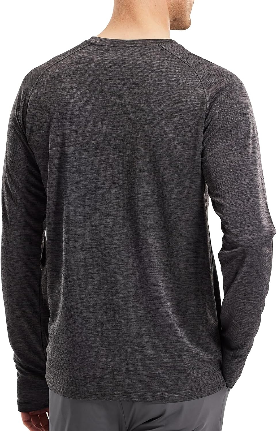 image:imageMIER Mens UPF 50 Sun Shirts Quick Dry Long Sleeve UV Shirts Lightweight Rash Guard Swim TShirts Hiking RunningDark Grey