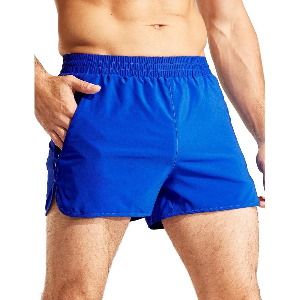 image:imageMIER Mens 3 Inches Quick Dry Running Shorts Liner Lightweight Water Resistant Athletic Workout Lined ShortsRoyal Blue 3 Inch