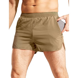 image:imageMIER Mens 3 Inches Quick Dry Running Shorts Liner Lightweight Water Resistant Athletic Workout Lined ShortsKhaki  3 Inch