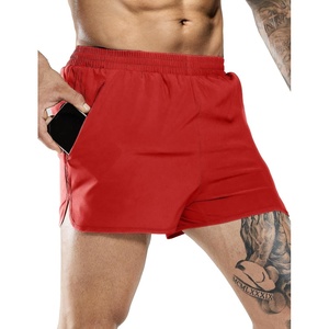 image:imageMIER Mens 3 Inches Quick Dry Running Shorts Liner Lightweight Water Resistant Athletic Workout Lined ShortsRed  3 Inch