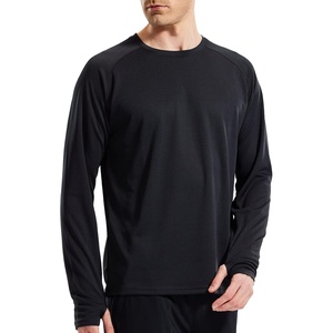 image:imageMIER Mens UPF 50 Sun Shirts Quick Dry Long Sleeve UV Shirts Lightweight Rash Guard Swim TShirts Hiking RunningBlack