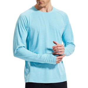image:imageMIER Mens UPF 50 Sun Shirts Quick Dry Long Sleeve UV Shirts Lightweight Rash Guard Swim TShirts Hiking RunningBlue