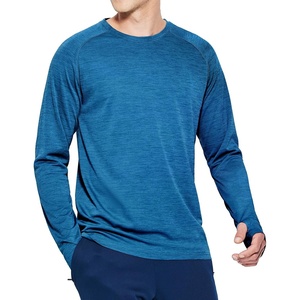 image:imageMIER Mens UPF 50 Sun Shirts Quick Dry Long Sleeve UV Shirts Lightweight Rash Guard Swim TShirts Hiking RunningBrilliant Blue