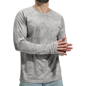 image:imageMIER Mens UPF 50 Sun Shirts Quick Dry Long Sleeve UV Shirts Lightweight Rash Guard Swim TShirts Hiking RunningGrey Camo