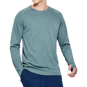 image:imageMIER Mens UPF 50 Sun Shirts Quick Dry Long Sleeve UV Shirts Lightweight Rash Guard Swim TShirts Hiking RunningHaze Blue